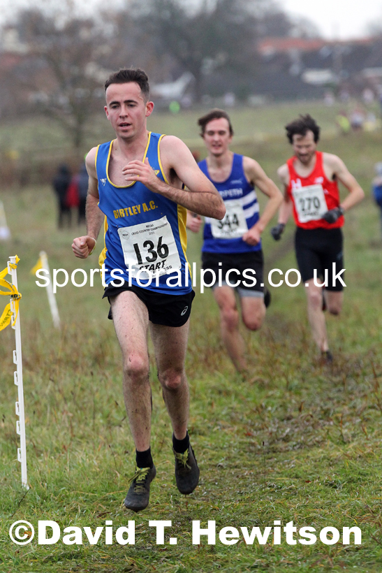 Senior men, 2021 North Eastern Cross Country Championships, Sedgefield. Photo: David T. Hewitson/Sports for All Pics